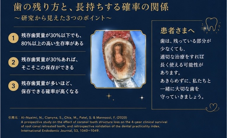 歯を残す治療